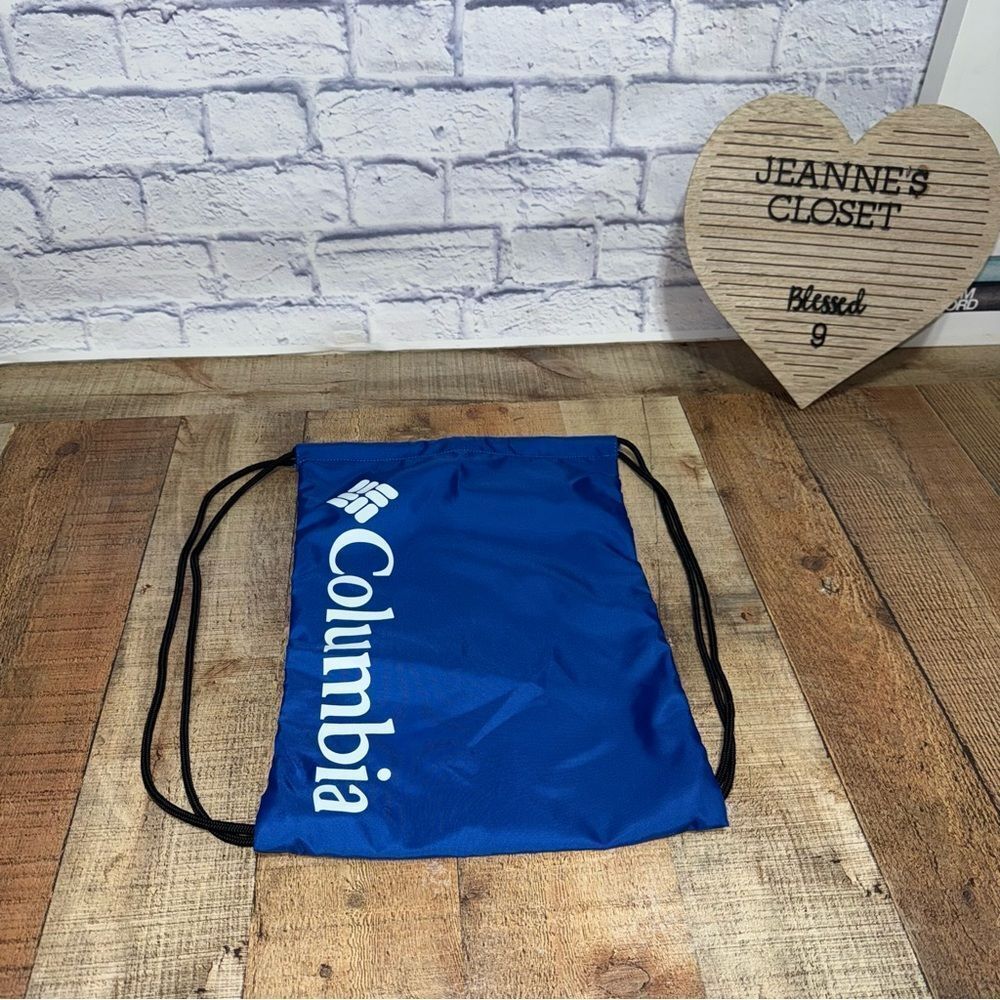 Columbia Drawstring Bag Blue Draw String Pack Brand new